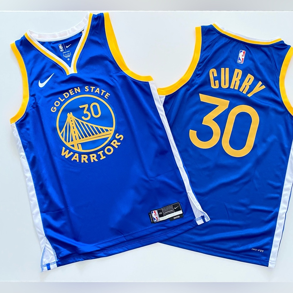 Stephen Curry GS Warriors Jersey Blue size S to 2XL